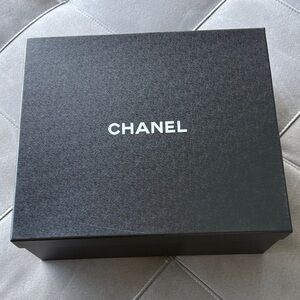 CHANEL Black Box with White Logo